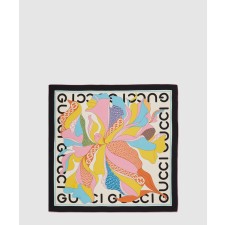 [GUCCI-구찌]꽃 프린트 실크 스카프 741945