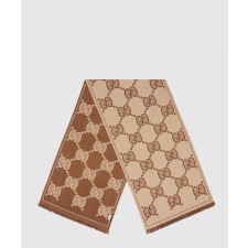 [GUCCI-구찌]GG 울 자카드 스카프 581537