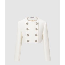 [LOUIS VUITTON-루이비통]크롭드 주얼 버튼 미카도 재킷 1AGAXF