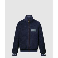 [LOUIS VUITTON-루이비통]레더 패치 플리스 블루종 1AGLXN