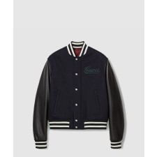 [GUCCI-구찌]울 레더 바시티 자켓 794814