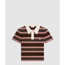 [CELINE-셀린느]트리옹프 크롭 폴로 셔츠 2ADSR8