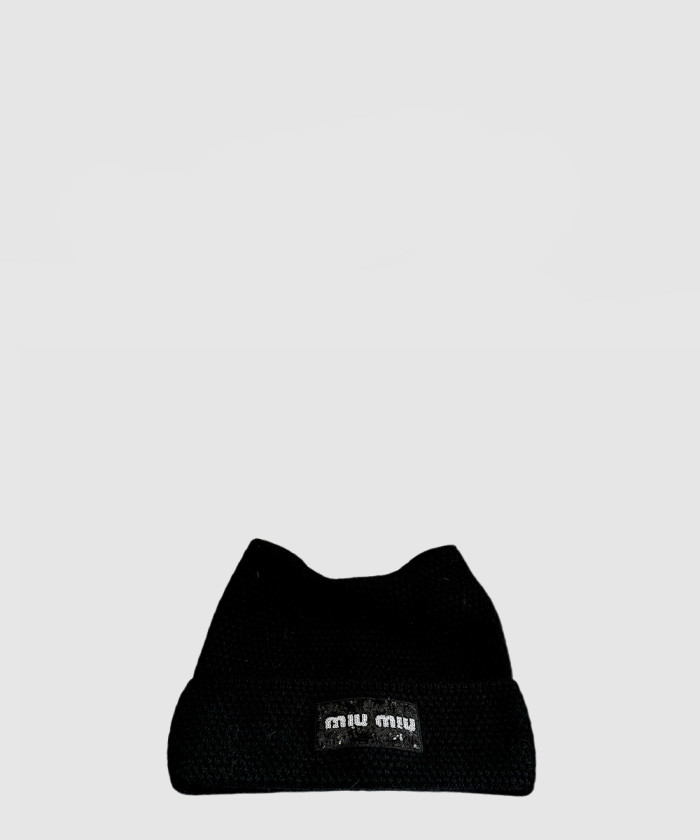[MIUMIU-미우미우]고양이 귀 비니 5HC411