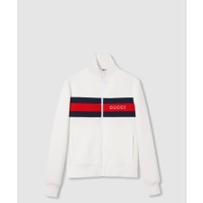 [GUCCI-구찌]웨빙이 있는 네오프렌 지퍼 재킷 787872