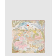 [HERMES-에르메스]르 카니발 데 애니막스 동물 스카프 90