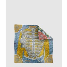 [HERMES-에르메스]Brandebourgs Fleuris 더블 페이스 스카프 90