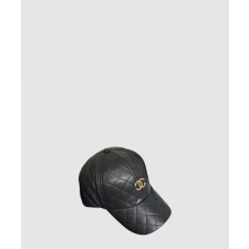 [CHANEL-샤넬]가죽 베이스볼 캡 AA89371