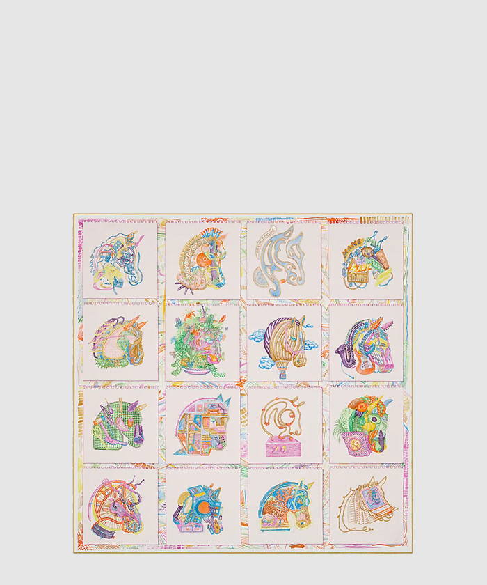 [HERMES-에르메스]Chevaloscope 스카프 90