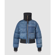 [LOUIS VUITTON-루이비통]데님 프린트 크롭 푸퍼 재킷 1AGBUG