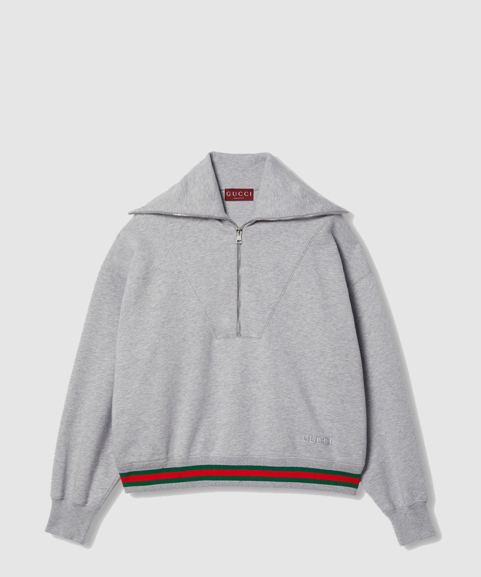 [GUCCI-구찌]웨빙 니트 코튼 스웨트셔츠 794632