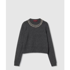 [GUCCI-구찌]울 & 캐시미어 블렌드 탑 ‎807545