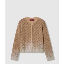 [GUCCI-구찌]자수 울 GG 자카드 가디건 813850