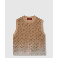 [GUCCI-구찌]자수 울 GG 자카드 베스트 ‎813852