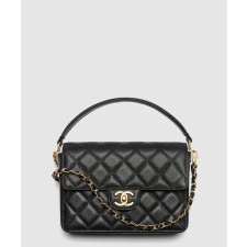 [CHANEL-샤넬]핸들 장식의 스몰 플랩백 AS5166