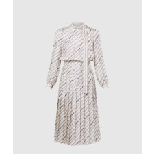 [LOUIS VUITTON-루이비통]롱 슬리브드 체인 프린트 드레스 1AGOBK