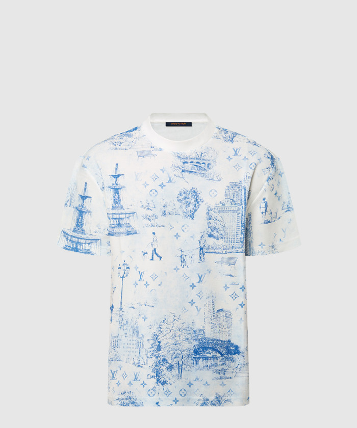 [LOUIS VUITTON-루이비통]프린티드 코튼 피케 티셔츠 1AGJYZ