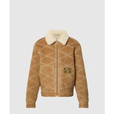 [LOUIS VUITTON-루이비통]엠브로이더드 시어링 워크웨어 블루종 1AFXIO