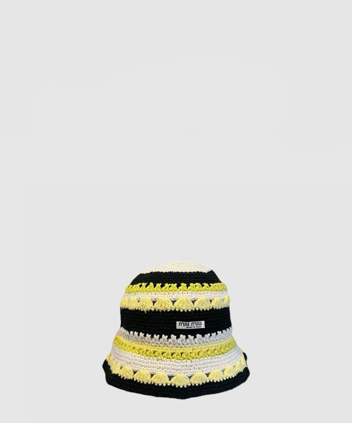[MIUMIU-미우미우]크로셰 햇 5HC286