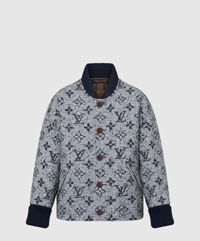 [LOUIS VUITTON-루이비통]모노그램 트위드 바시티 재킷 1AFTK7
