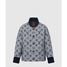 [LOUIS VUITTON-루이비통]모노그램 트위드 바시티 재킷 1AFTK7