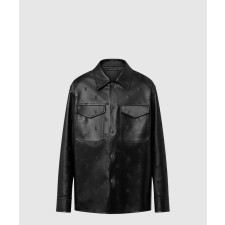 [LOUIS VUITTON-루이비통]자수 가죽 시그니처 오버셔츠 1AFIOO