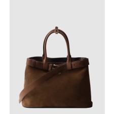 [PRADA-프라다]벨트가 달린 버클 라지 가죽 핸드백 1BA416