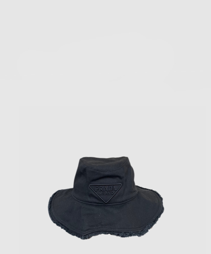 [PRADA-프라다]왕 챙 자수 선캡 UBD435