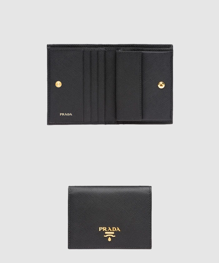 [PRADA-프라다]사피아노 메탈 로고 반지갑 1M0204