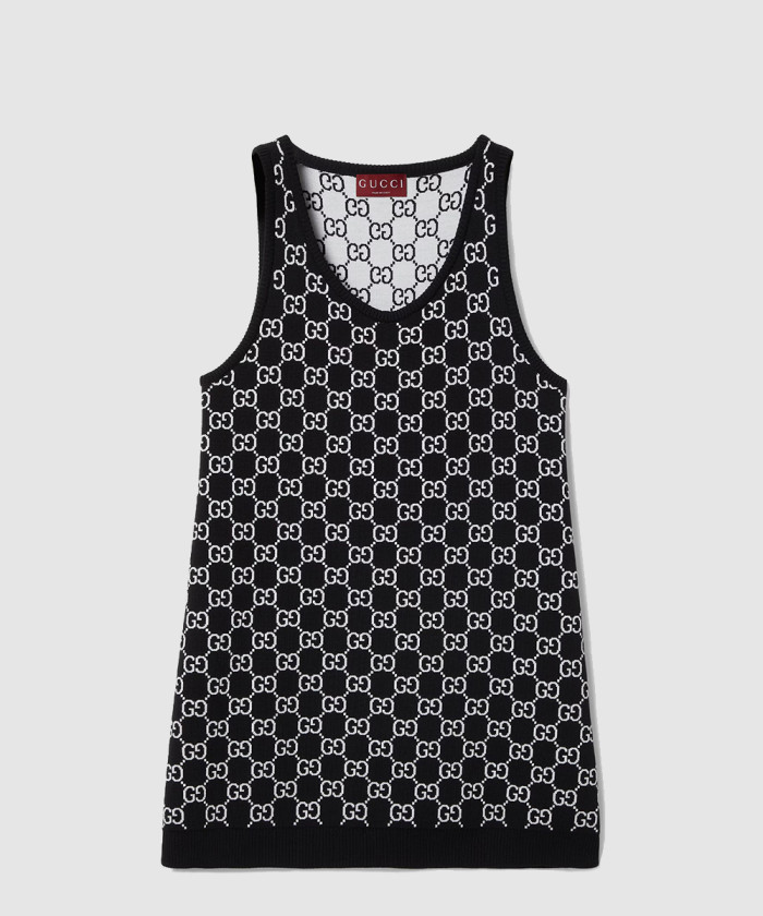 [GUCCI-구찌]GG 울 자카드 미니 드레스 786403