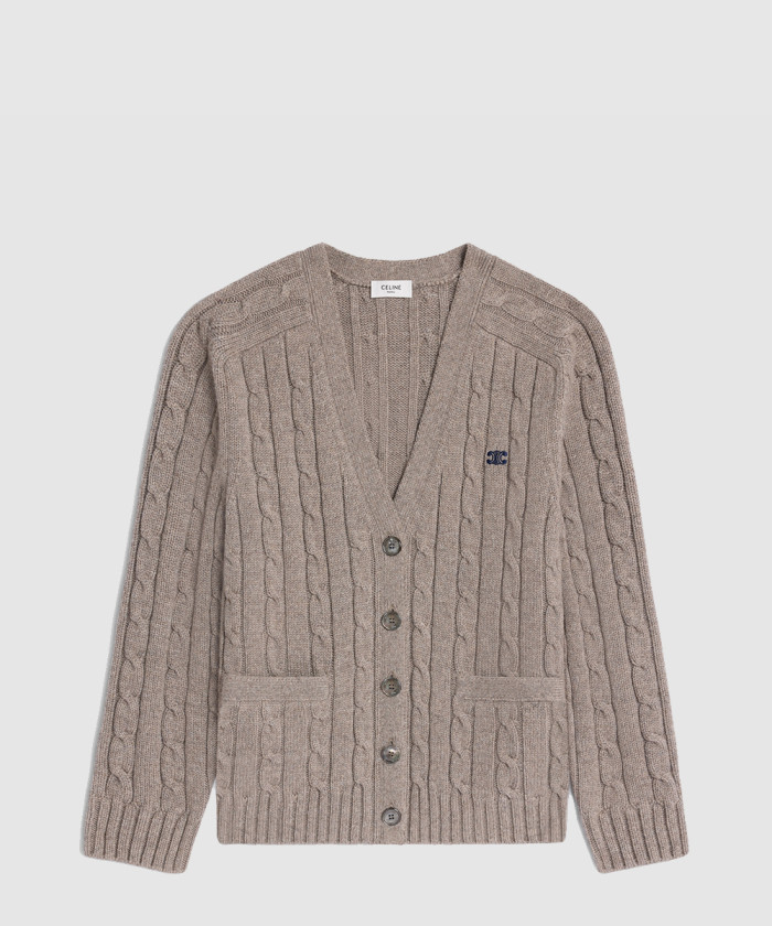 [CELINE-셀린느]케이블 니트 트리옹프 가디건 2AE7J3