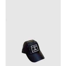 [CHANEL-샤넬]가죽 베이스볼 캡 AA6512