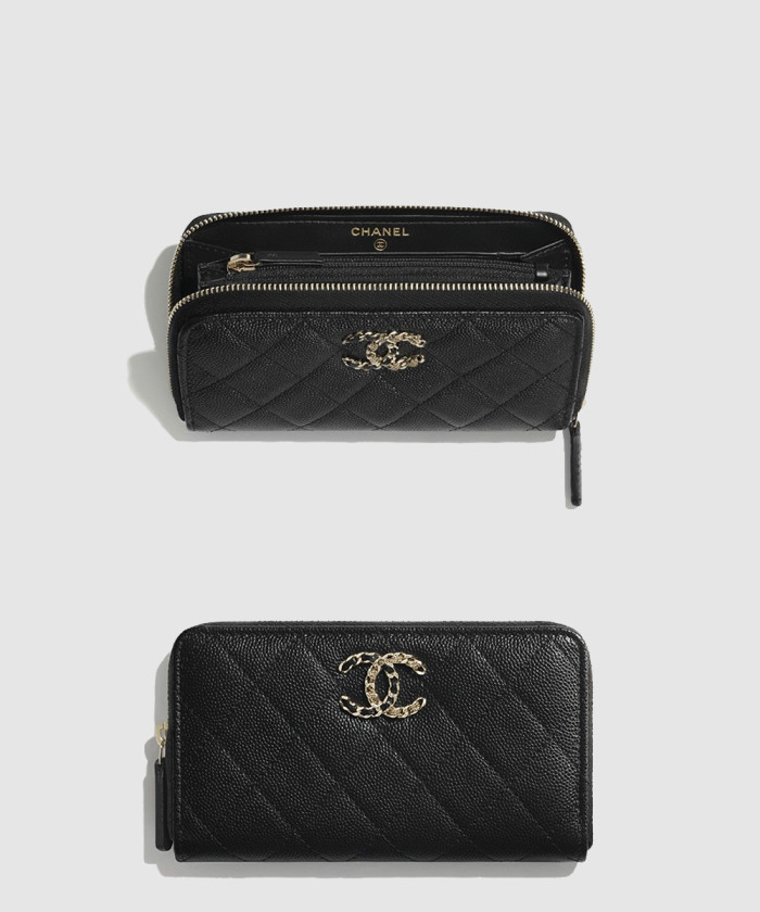 [CHANEL-샤넬]지퍼 장지갑 AP1837