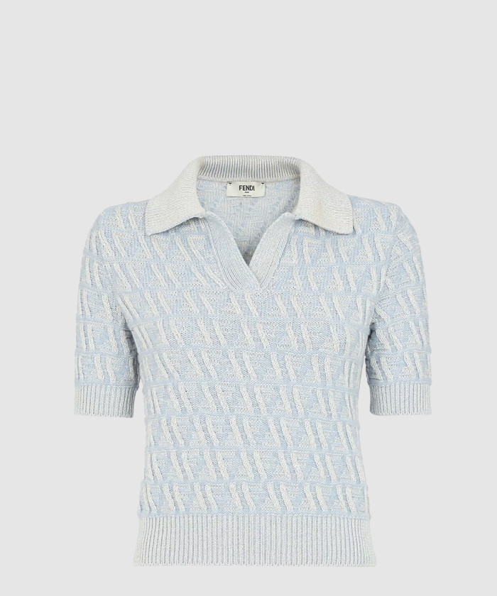 [FENDI-펜디]FF 울 및 캐시미어 폴로 셔츠 FZXD06