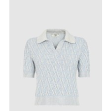 [FENDI-펜디]FF 울 및 캐시미어 폴로 셔츠 FZXD06