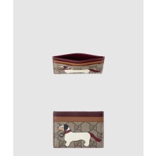 [GUCCI-구찌]강아지 디테일의 바이컬러 GG 카드 케이스 818769