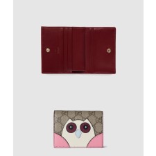 [GUCCI-구찌]부엉이 디테일의 GG 미니 지갑 818767