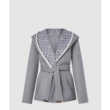 [LOUIS VUITTON-루이비통]리버서블 시그니처 쇼트 후드 랩 코트 1AGNYK