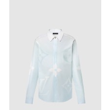 [LOUIS VUITTON-루이비통]모노그램 프린티드 롱 슬리브드 코튼 포플린 셔츠 1AFXVX
