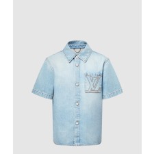 [LOUIS VUITTON-루이비통]쇼트 슬리브드 데님 셔츠 1AGJOR