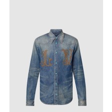 [LOUIS VUITTON-루이비통]피티드 롱 슬리브드 데님 셔츠 1AFXL4