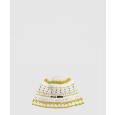 [MIUMIU-미우미우]니트 스트라이프 캡 5HC754