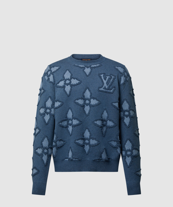 [LOUIS VUITTON-루이비통]텍스처드 코튼 크루넥 1AGJRE