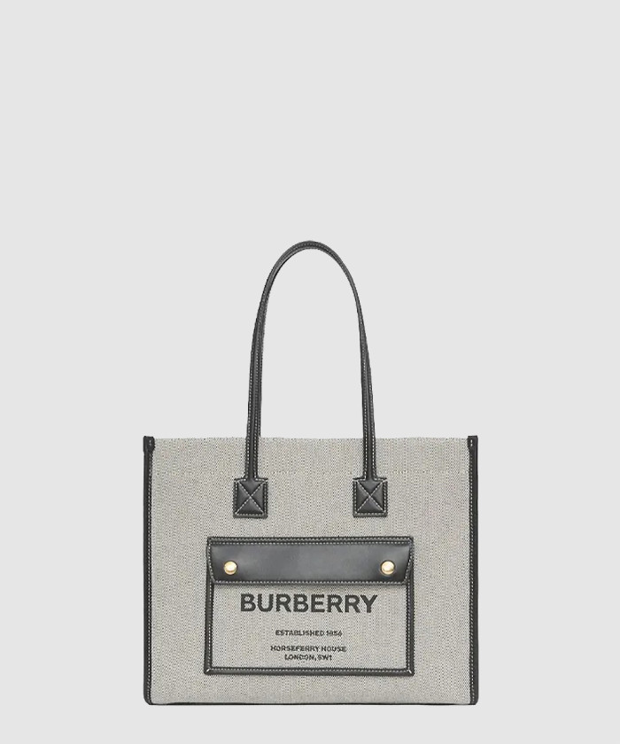 [BURBERRY-버버리]캔버스 프레야 토트백 스몰 80441371