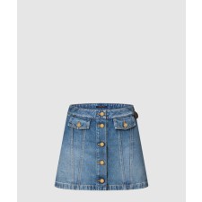 [LOUIS VUITTON-루이비통]버튼 업 데님 미니 스커트 1AGOTN