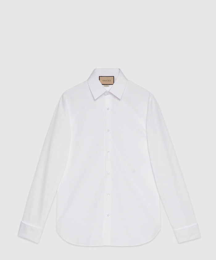 [GUCCI-구찌]더블 G 코튼 포플린 셔츠 ‎699553