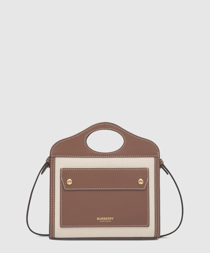 [BURBERRY-버버리]미니 투톤 크로스백 8052898