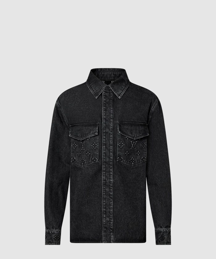 [LOUIS VUITTON-루이비통]데님 재킷 셔츠 1AFAX1