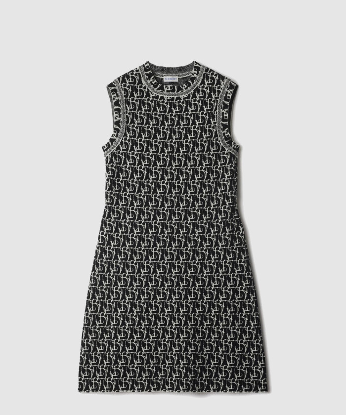 [BURBERRY-버버리]B 참 울 블렌드 드레스 81050751