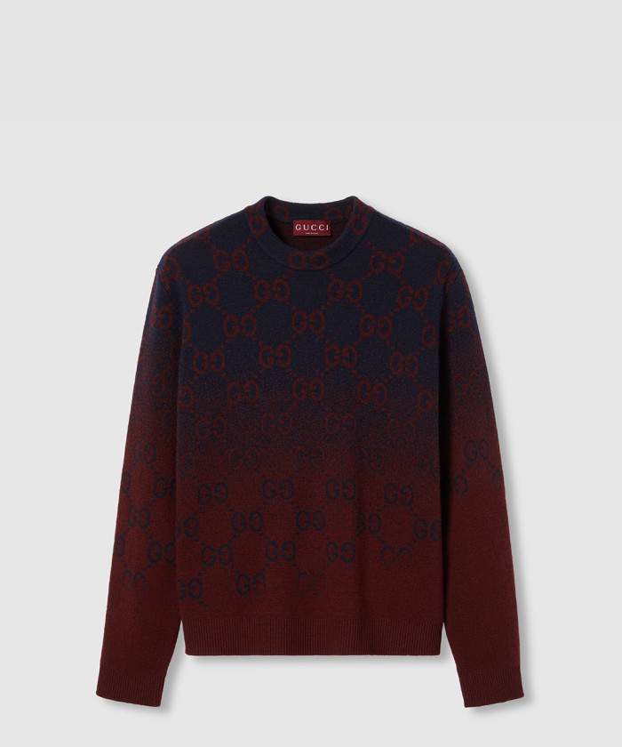 [GUCCI-구찌]GG 그라데이션 울 자카드 스웨터 788533