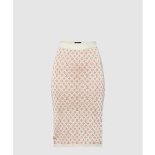 [LOUIS VUITTON-루이비통]모노그램 자카드 니트 스커트 1AFECT